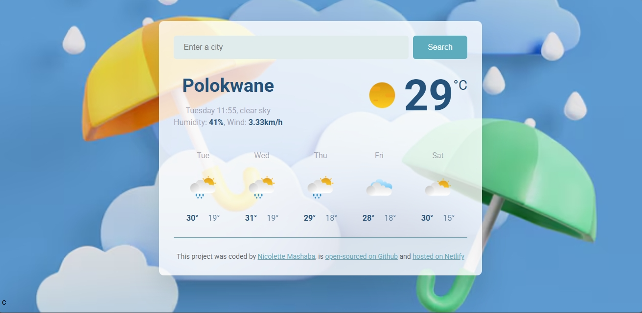 Project Image - Weather App
